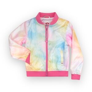 Appaman Rainbow Nikki Bomber Jacket In Candy Cloud Size 2T